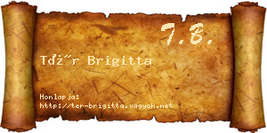 Tér Brigitta névjegykártya
